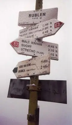 E3 in snow on the Mala Fatra in Slovakia
