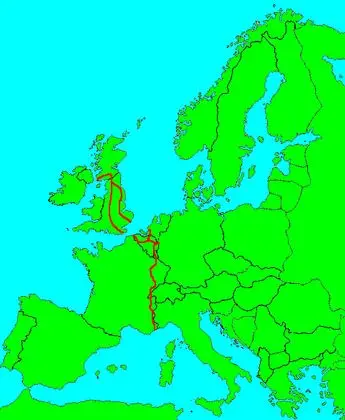 E2 route map