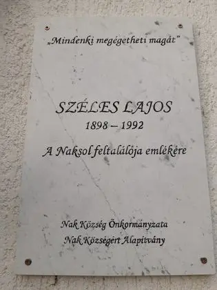 Nak, Széles Lajos a Naksol feltalálója