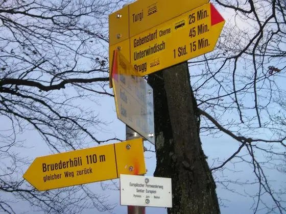 Gebenstorfer Horn Wanderweg E4