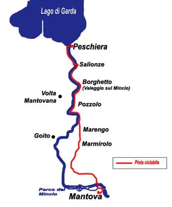MappaCiclabilePeschieraMantova
