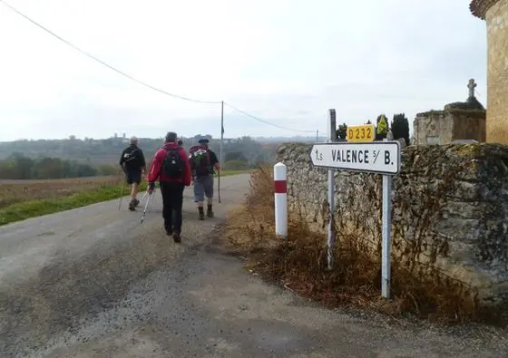 Arrivée à Valence-sur-Baïse.