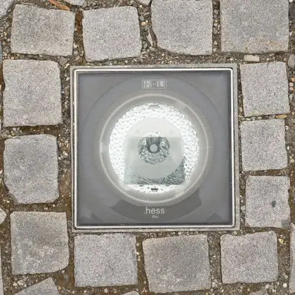 Light panel inserted into the walkway - made by hess-1