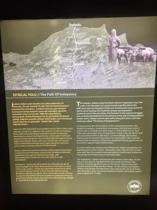 Çankırı Müzesi İstiklal Yolu bilgilenirme panosu