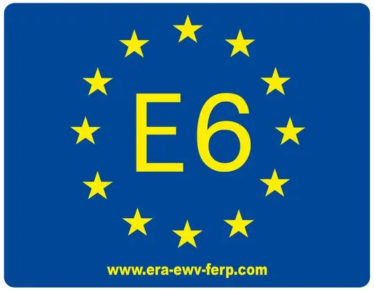 E 6 sign