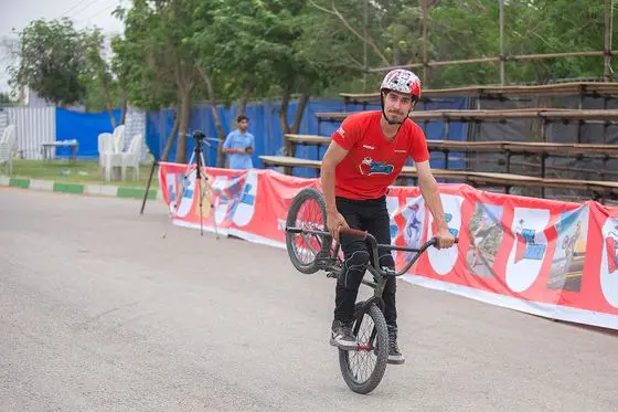 دوچرخه سواری بی ام ایکس در پارک ملت دزفول- عکاس-مصطفی معراجی Freestyle BMX is bicycle stunt, Iran-Dezfol 19