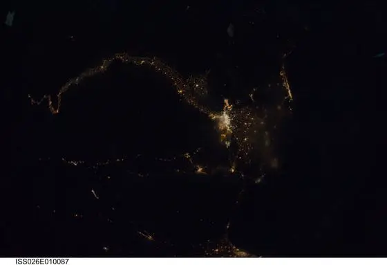 ISS026-E-10087 - View of Egypt