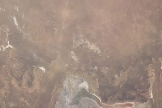 ISS020-E-10693 - View of Kazakhstan